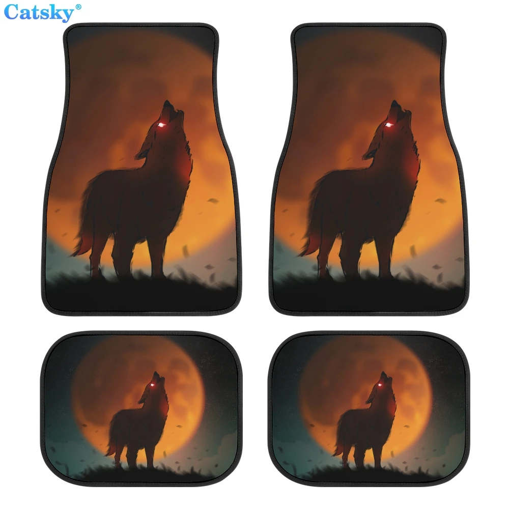 

Wolf animal wolf king Car Floor Mats Hippie Car Mat Car Accessories Gift Stoner Gift Retro Car Accessories Interior Car Decor