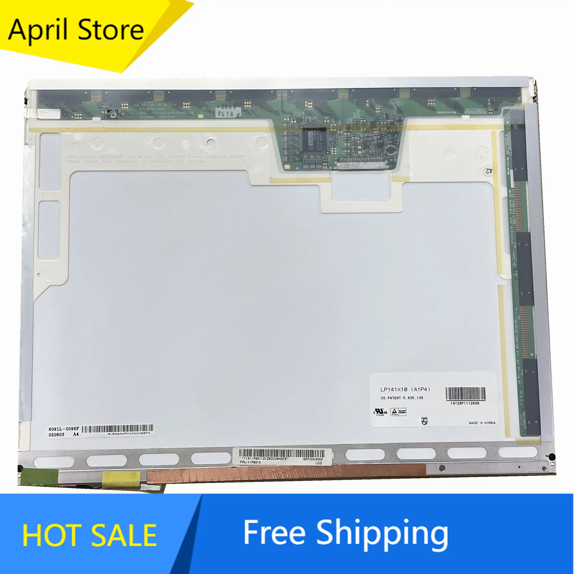 

LP141X10-A1P4 LP141X10 (A1)(P4) 14,1 "ЖК-экран для ноутбука, дисплей 1024*768 LVDS 20PIN 4:3