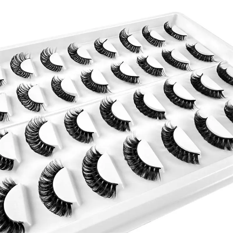 16 Pairs Full Strip Lashes Thick False Eyelashes Natural Long Thick Soft Eye Lashes For Women Y2k Cosplay Makeup Free Shipping