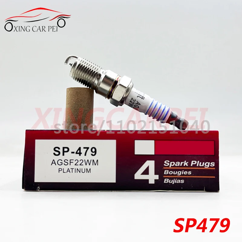 

НОВЫЙ 4-6 шт. SP-479 AGSF22WM платиновая свеча зажигания для Ford Lincoln Excursion Mazda Peugeot Expedition Panoz AGS F22 WM SP479