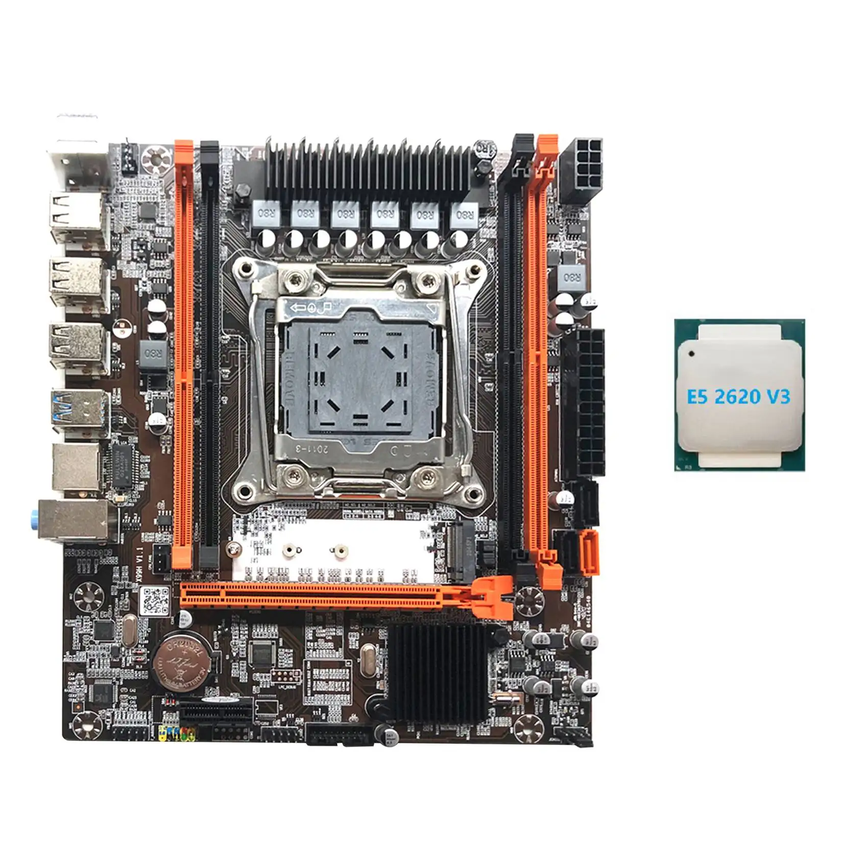 

X99H Motherboard LGA2011-3 Computer Motherboard Support Xeon E5 2678 2666 V3 Series CPU with E5 2620 V3 CPU