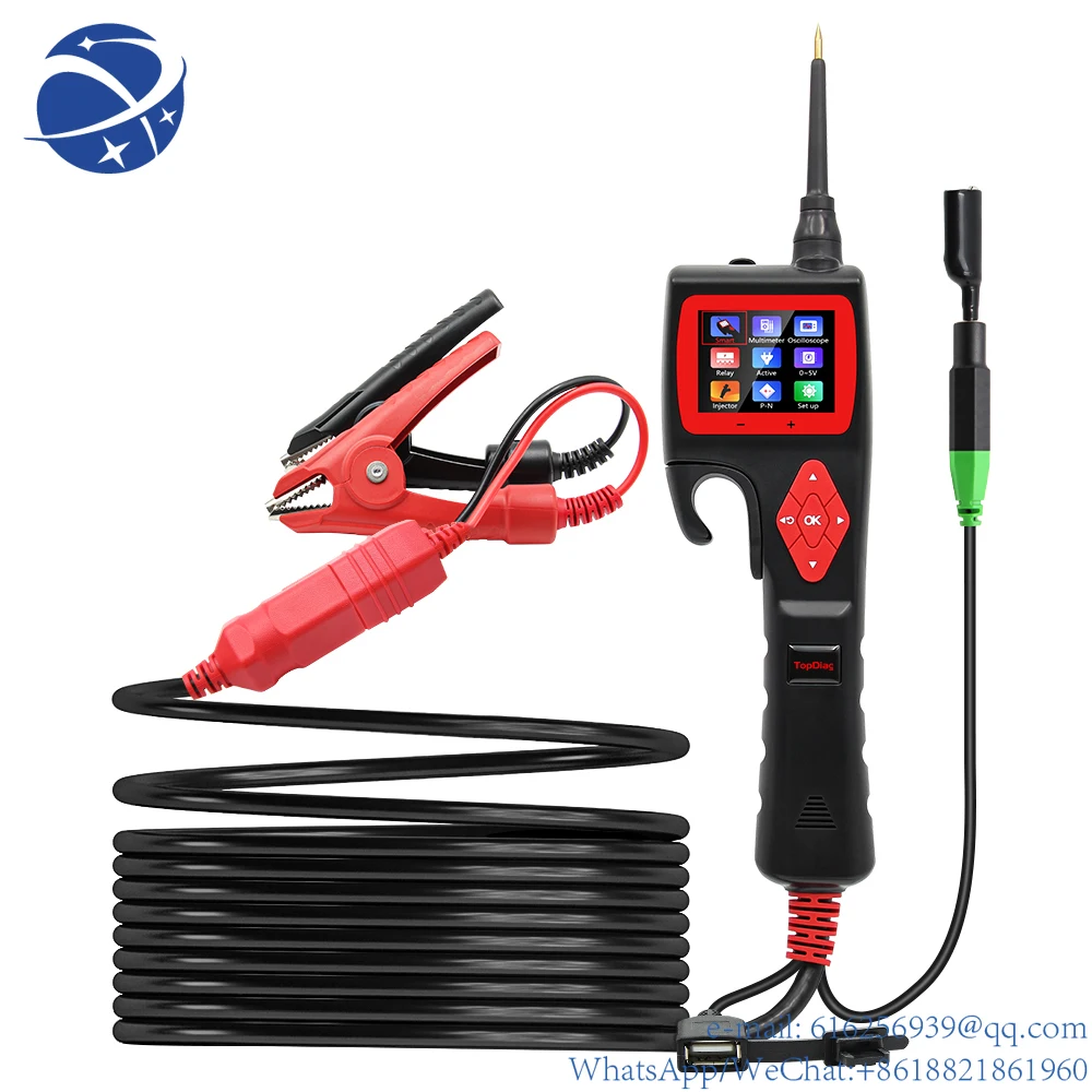 

TopDiag Smart Hook Power Probe P200 Car Circuit Tester Support Muitl-languages Electrical System Analyzer Auto Diagnostic Tools