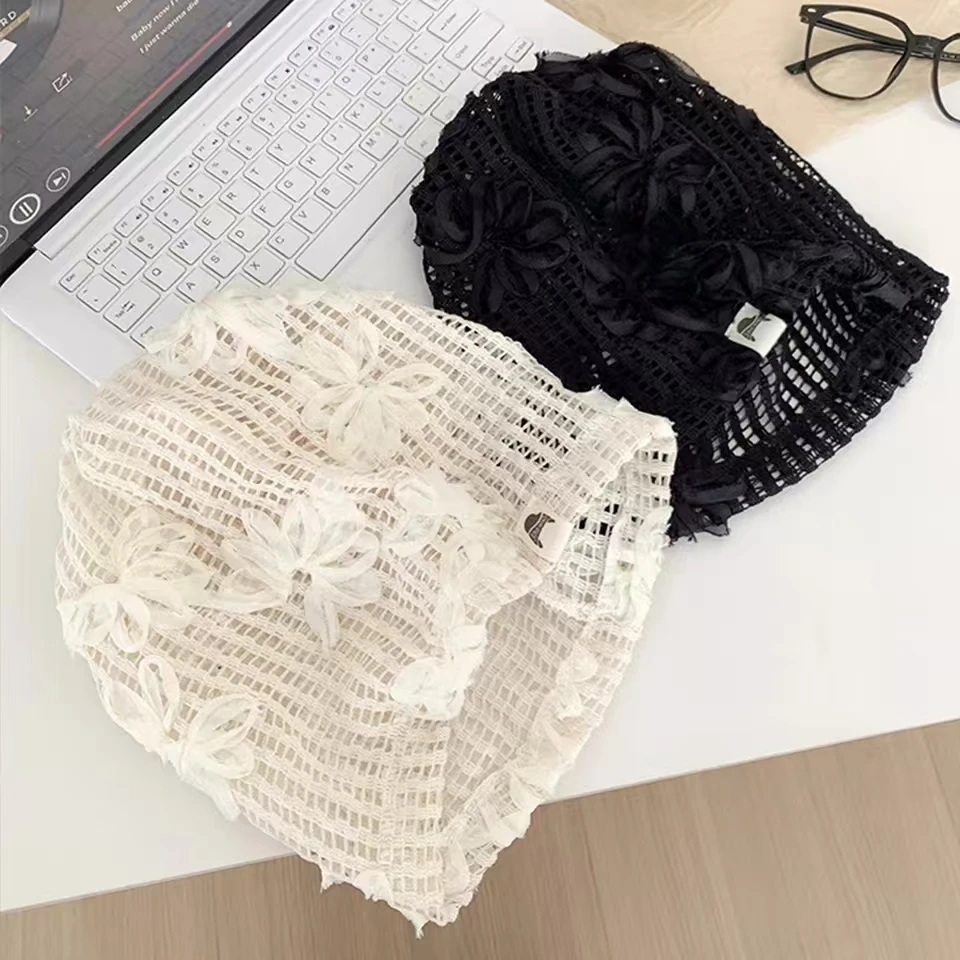 Кепка Berretti con fiori di rosa Cappelli per donna Skullies Cap Lady Foulard Primavera Estate Femme Cappello protezio