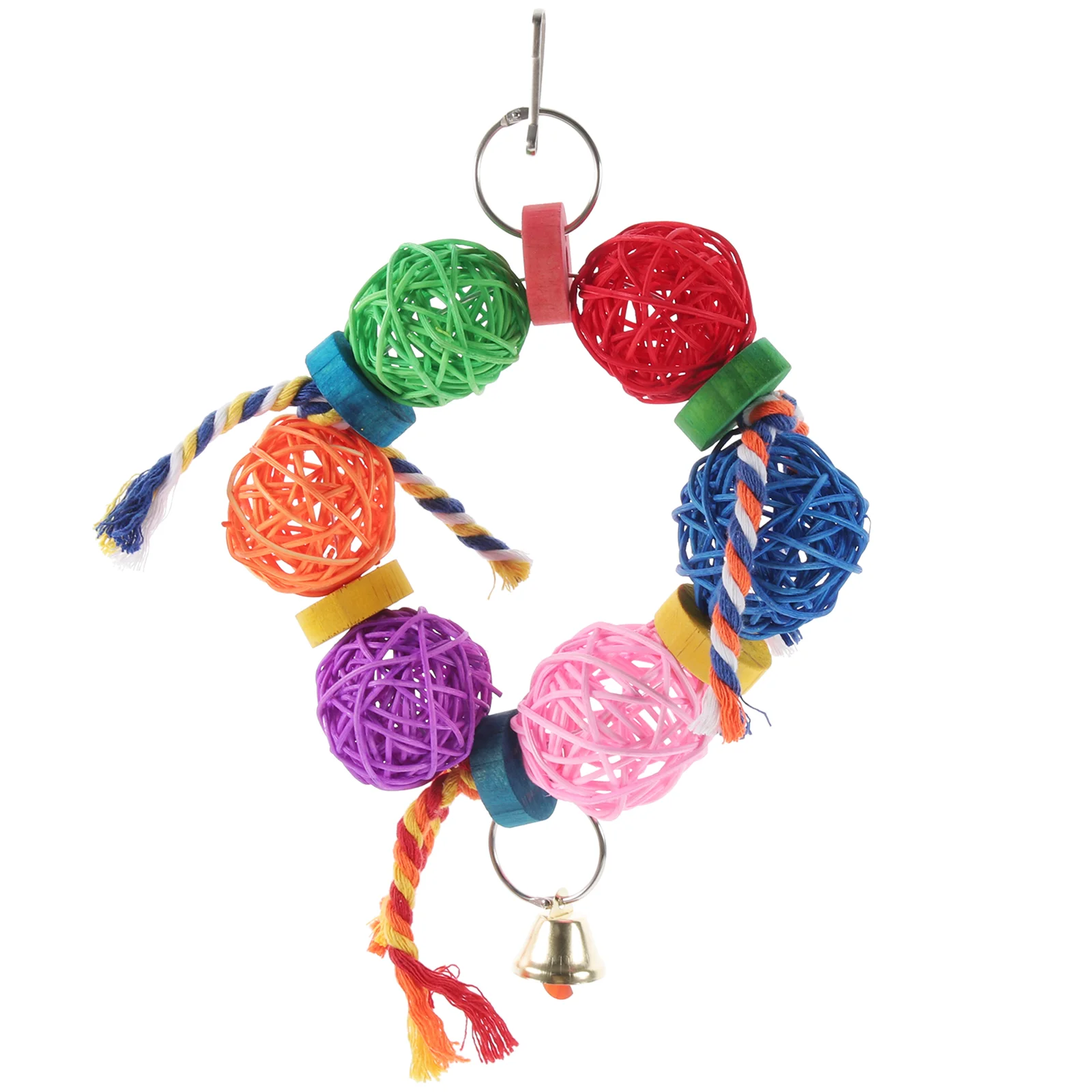 

Parrot Bird Chew Toy Tearing Small Toys Hanging Parakeet Foraging Cage Bite Delicate Chewing Teething