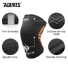 AOLIKES 1 Pair 7mm Neoprene Sports Kneepads Compression Weightlifting Pressured Crossfit Training Knee Pads Support Women Men 3