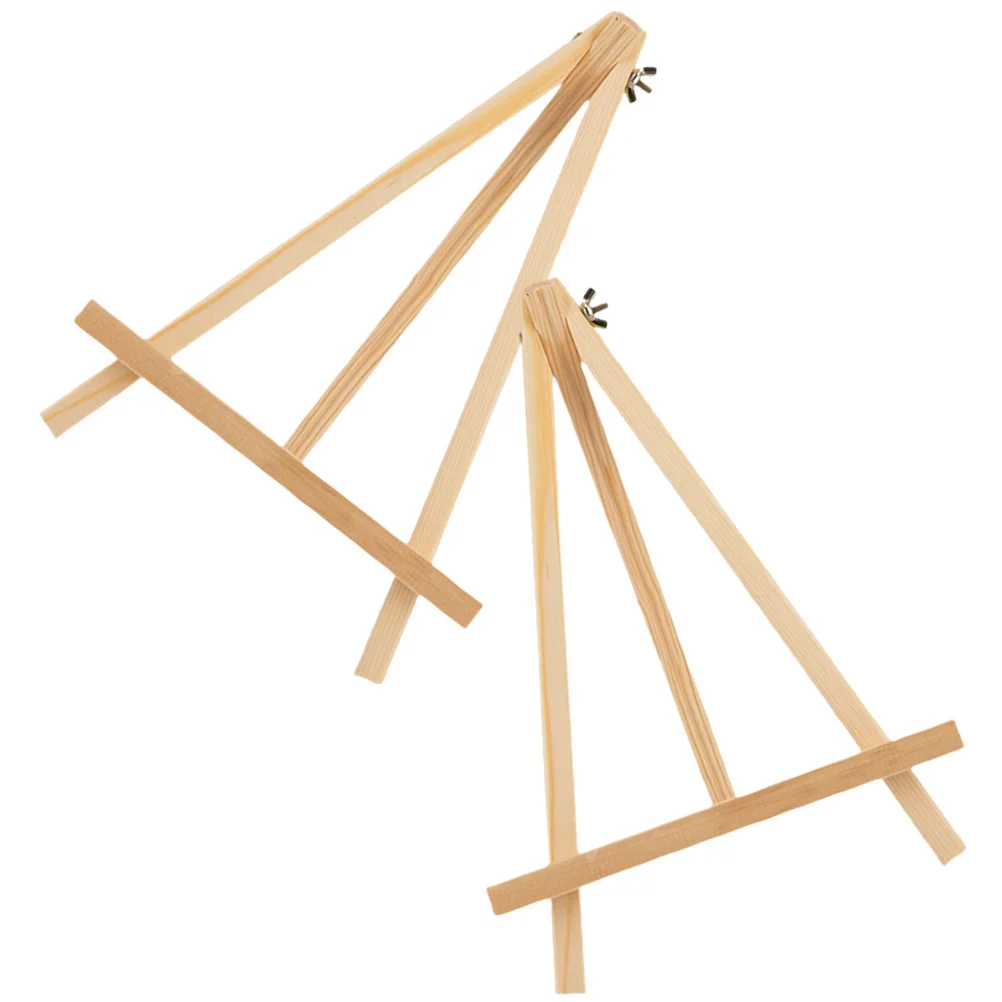 2 Pcs Wooden Tabletop Easels Caballetes Para Para Painting Party Easel Picture Stand Tripod Desktop Easel Painting