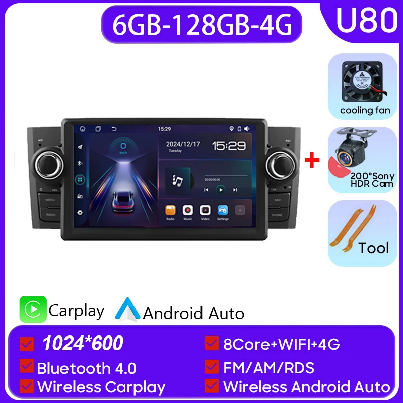 

Автомобильное радио Android 15, для FIAT Grande Punto Linea 2007-2012, мультимедийная навигация, стерео, интеллектуальная система, GPS Carplay DVD