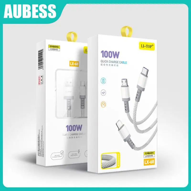 

Good Texture Longer Lifespan High-power Higher Wear Resistance Fast Charging High Speed Transmission Nylon Braided Data Cable