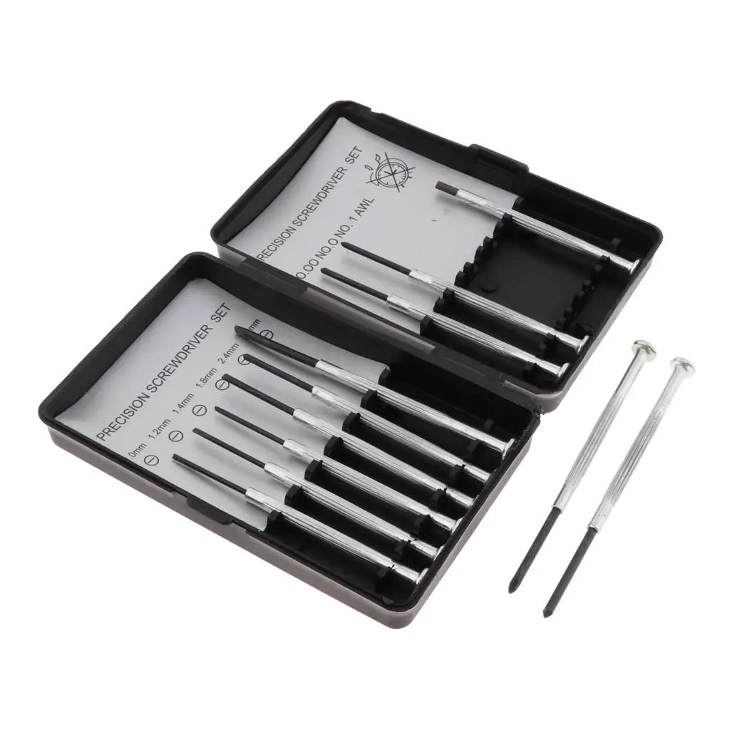 

11 Small Precision Screwdriver Set Phillips / Cross / Flat / Slotted /