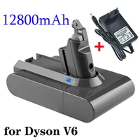 2022 12800mah 21 6v 12 8ah li ion battery for dyson v6 dc58 dc59 dc61 dc62 dc74 sv09 sv07 sv03 965874 02 vacuum cleaner battery