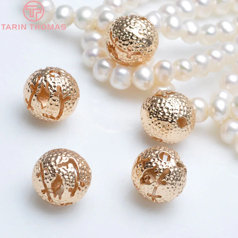 

Латунные Полые бусины-разделители с покрытием 24-каратным золотом 10 мм 10 шт. (2981), ювелирные аксессуары высокого качества «сделай сам»