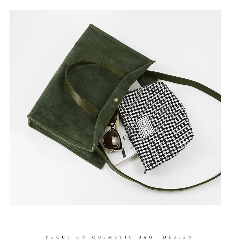 

Japanese Simple Hand-held Canvas Bag Large Capacity Trend Literary Tote Bag 2022 New Fashion Single Shoulder Messenger Bag