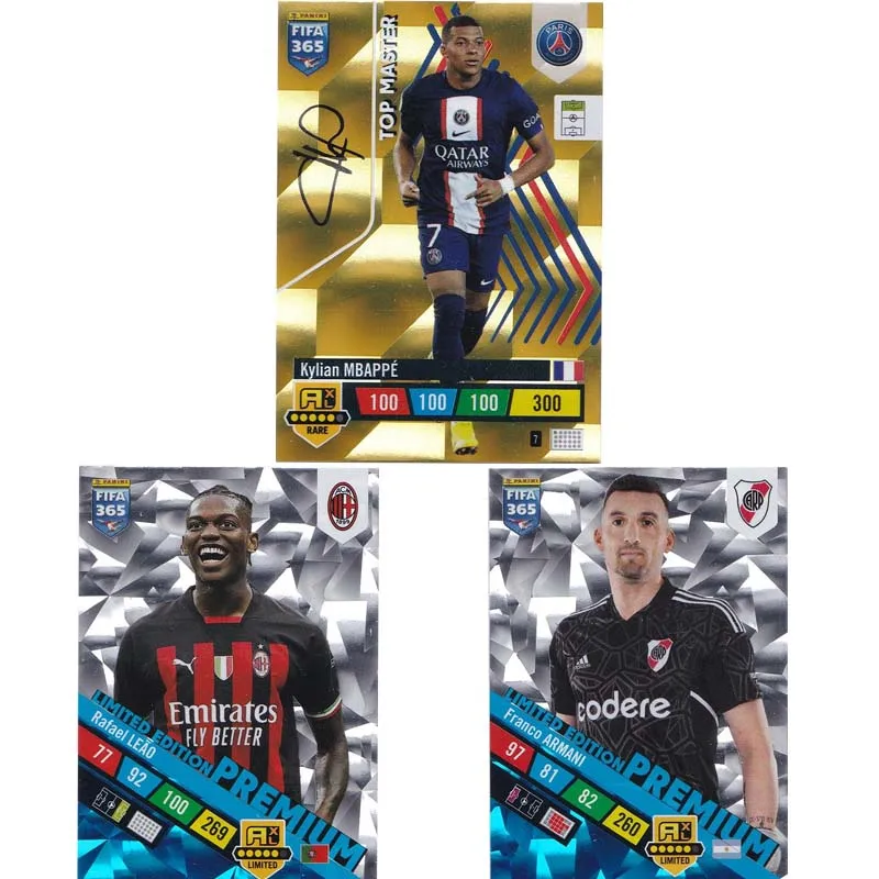 

2023 Panini Fifa365 Ballsuperstar Card Limited Mbappe Armani Leo Santos Signature Collection Card Children Fans Gift Photograph