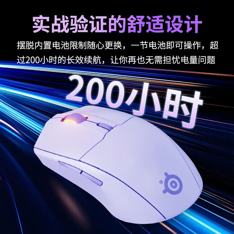 Фото Беспроводная игровая мышь SteelSeries Rival 3 Gen 2 с датчиком TrueMove Air, эргономичным дизайном и RGB-подсветкой для киберспорта №3