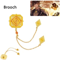 classic anime genshin brooch creative eye god badge brooch jewelry clothing pin backpack brooch gift fashion popular accessory