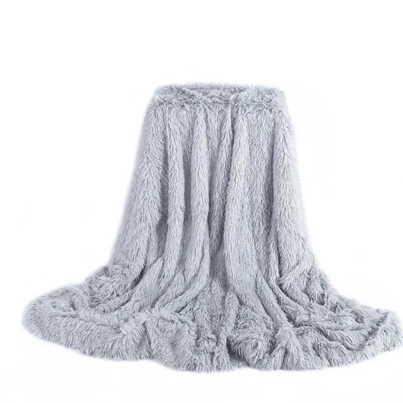 

2022 New Leisure Style Soft Household Solid Color Flannel Double Side VelvetBlanket Nap Blanket