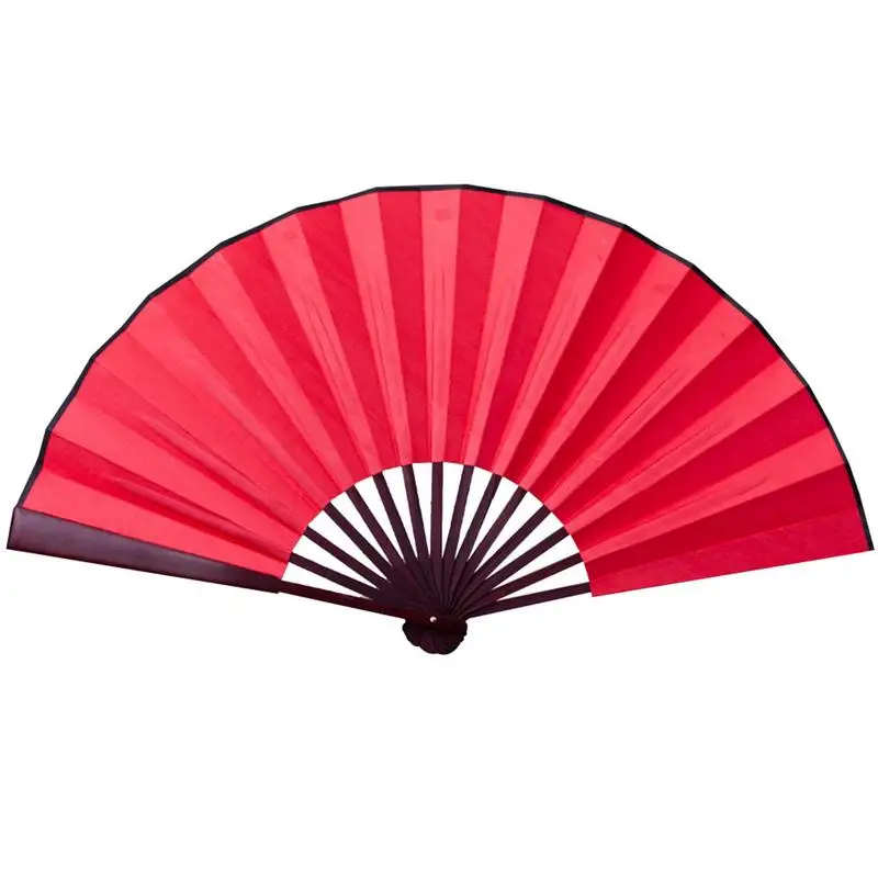 

Inch13 Inch Silk Cloth Blank Chinese Folding Fan Wooden Bamboo Antiquity Folding Fan For Calligraphy Painting