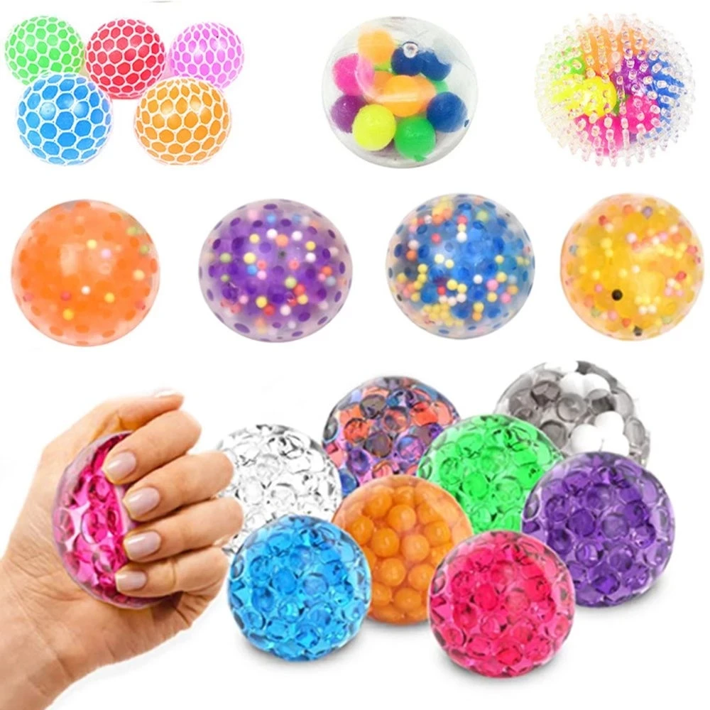 

Stress Relief Squeezing Balls for Kids and Adults Premium Anti-Stress Squishy Balls with Water Beads Alleviate Tension Toys