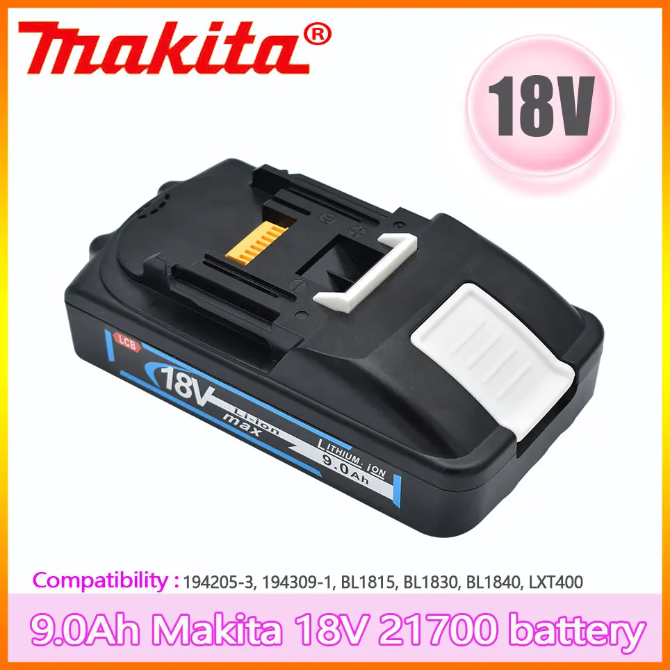 

9000mAh 18V Makita BL1830 BL1840 9.0Ah 21700 Li-Ion Batterij Voor Makita Vervangbare Accessoires Voor Elektrische Gereedschap