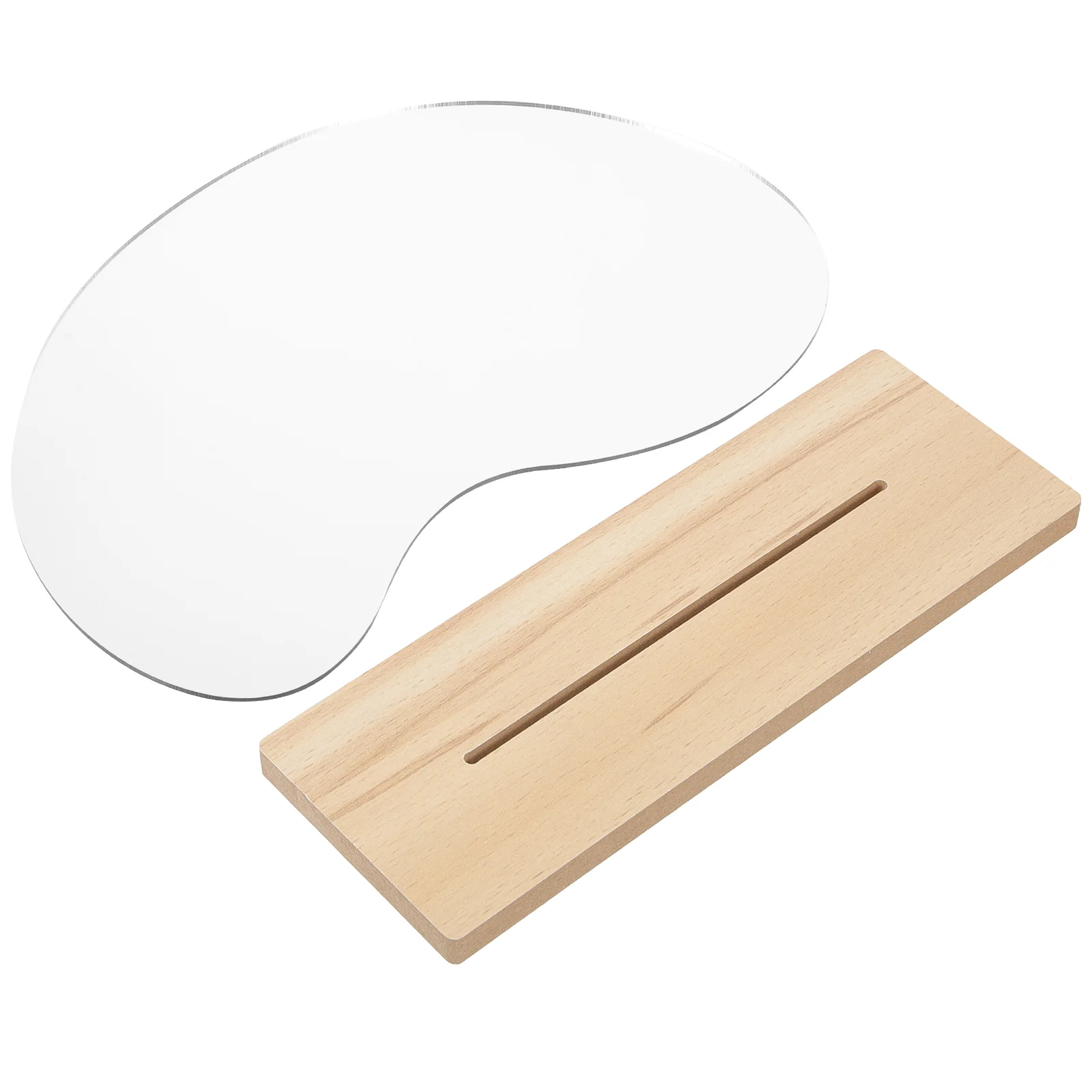 

DIY Mirror Makeup Vanity Irregular Small Desk Desktop Acrylic Table Child Home Unfinished