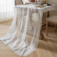 french romantic lace tablecloth white jacquard wedding photo decoration tablecloth home tablecloth coffee table for living room