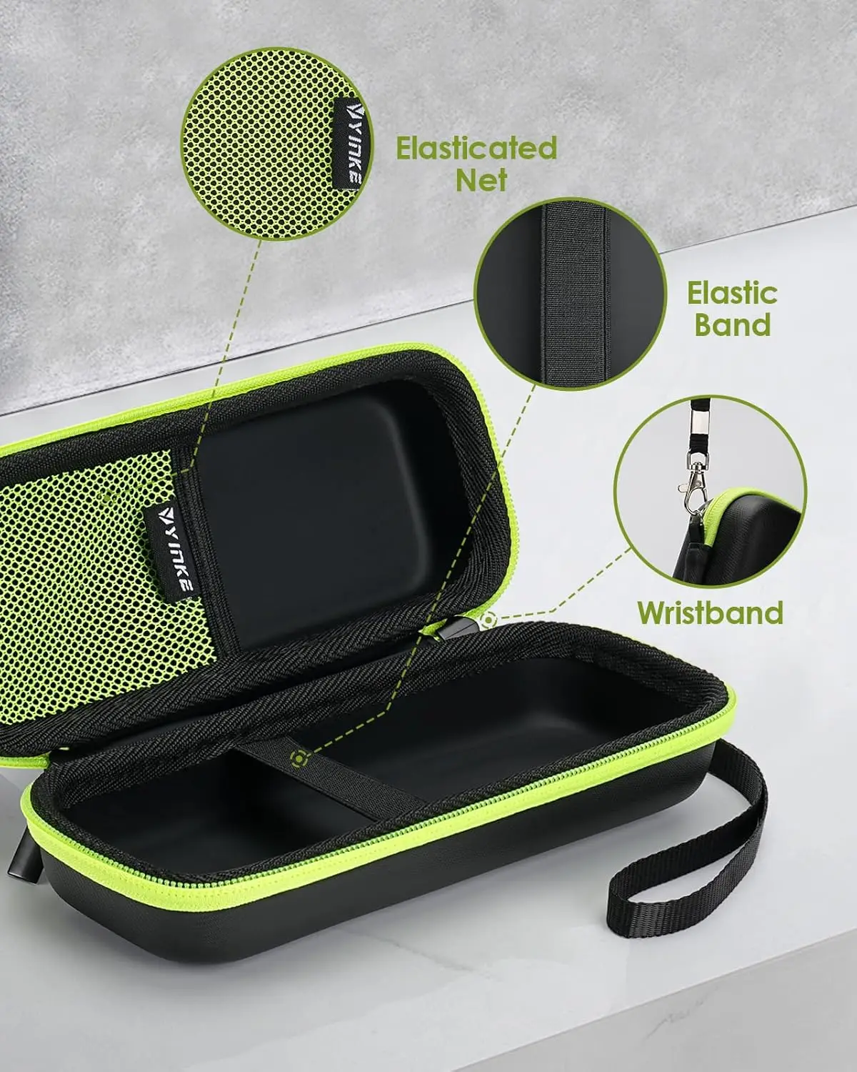 Жесткий дорожный чехол Yinke с насадками для хранения гибридного электрического