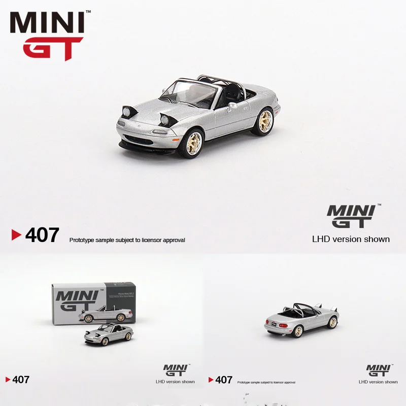 

MINI GT 1:64 Mazda Miata MX-5 NA #407 Simulation alloy car model gift ornaments