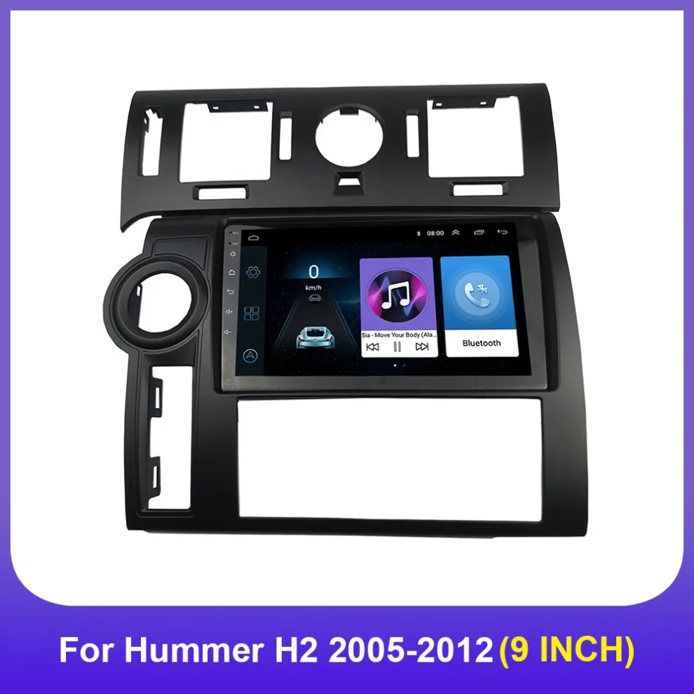 9-дюймовый автомобильный рамочный адаптер декодер Canbus Box для Hummer H2 2005-2012 Android-радио