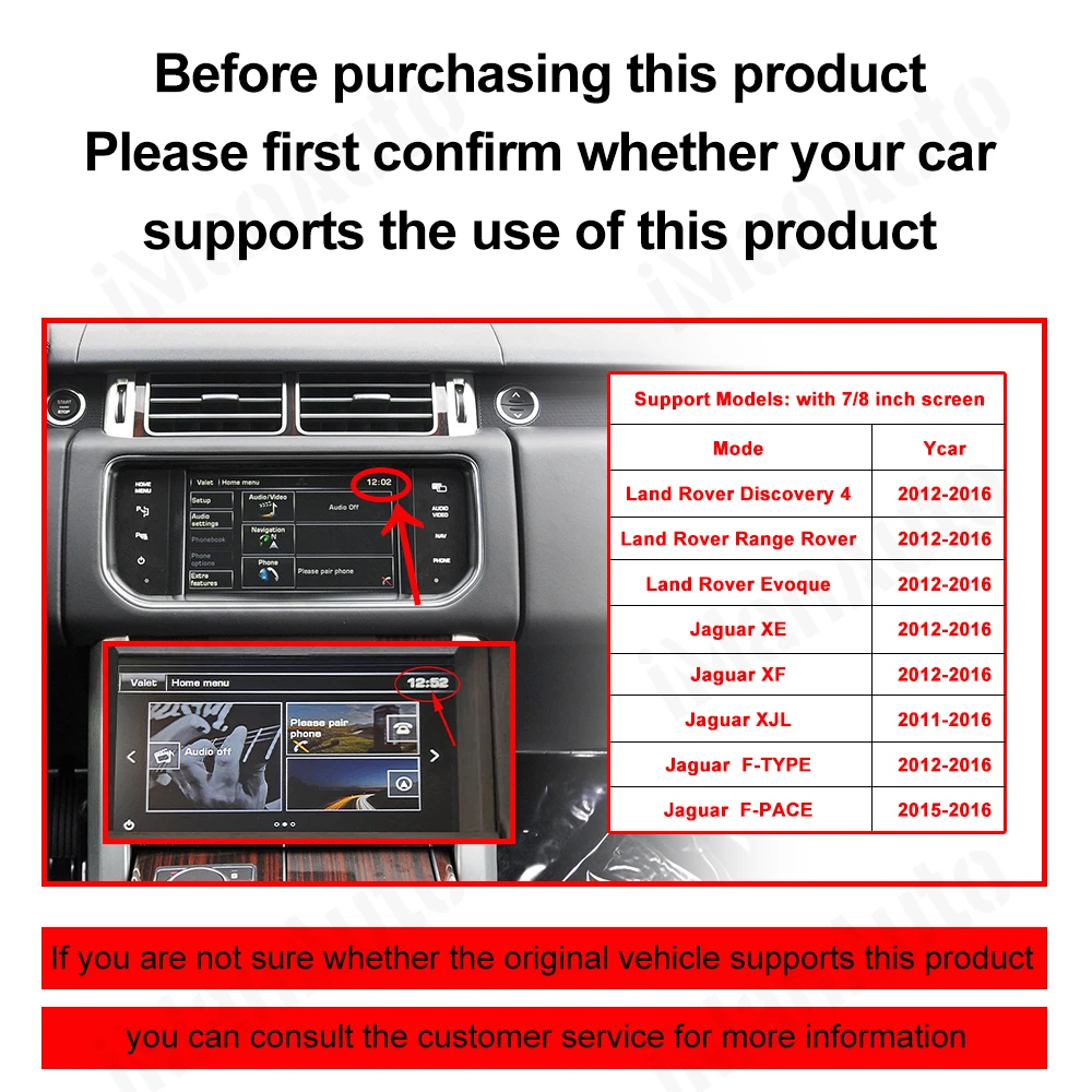 Фото Беспроводной CarPlay для Bosch Host Rover Discovery 5 Evoque Discovery Sport Jaguar XE XF с мультимедийным декодером Android Auto №5