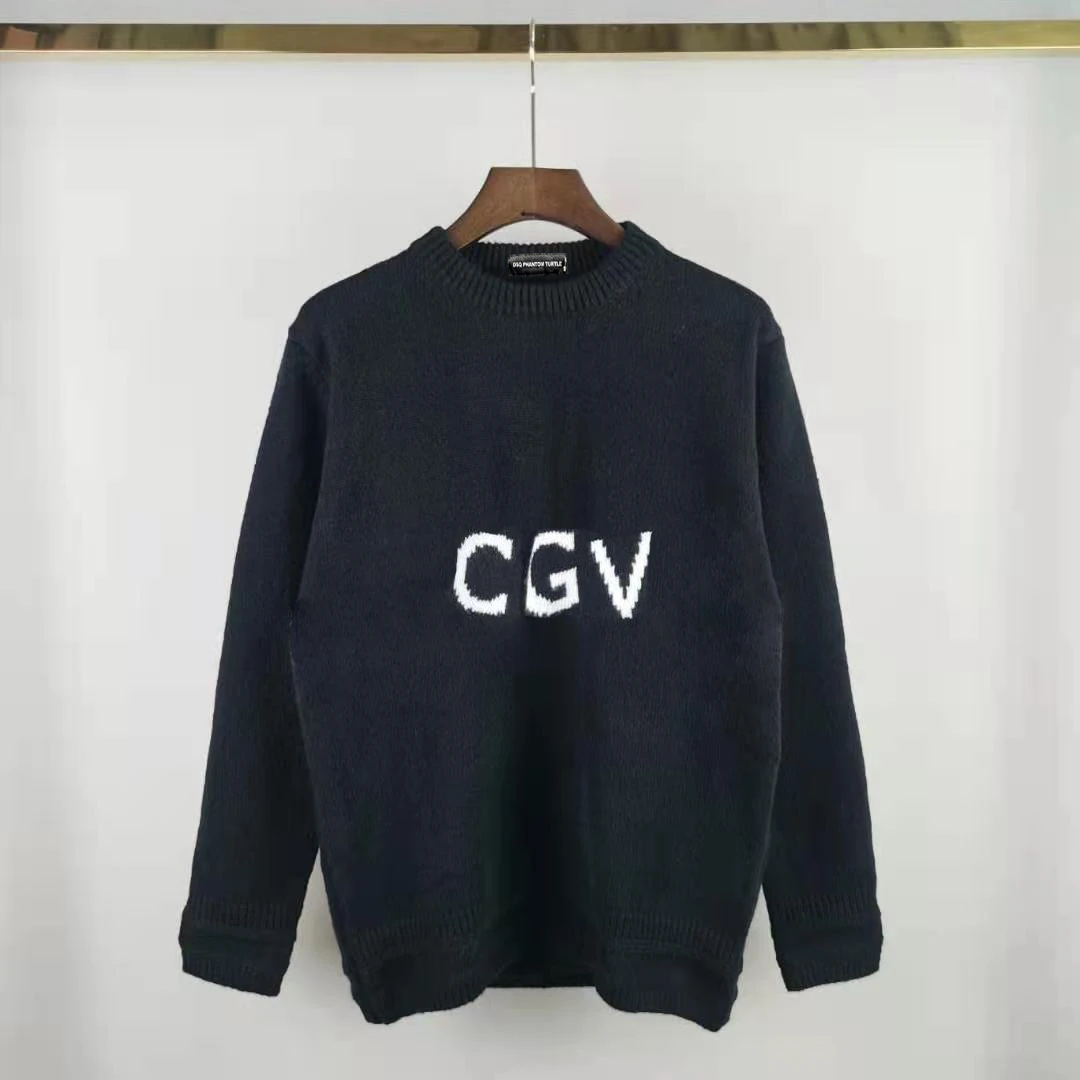 

Мужские свитеры с вышивкой, трикотажная одежда с круглым вырезом, хлопковые свитеры в рубчик с круглым вырезом и длинными рукавами для женщ...