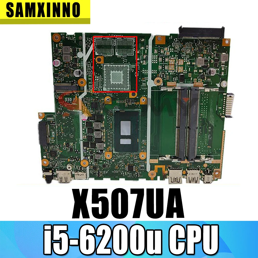 

Материнская плата X507UB /X507UA для Asus X507U X507UB X507UBR X507URA Y5000UB, материнская плата для ноутбука с фотографией/6198u 100%, хорошо протестирована