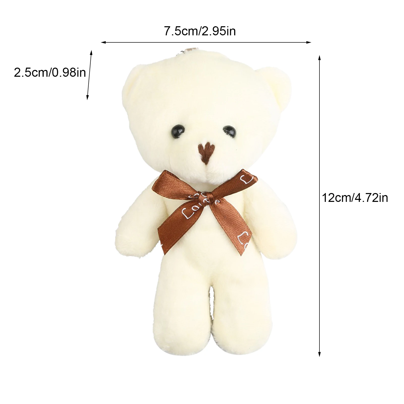 12 см милый плюшевый мишка тедди плюшевые игрушки мини-мишка кукла сумка для