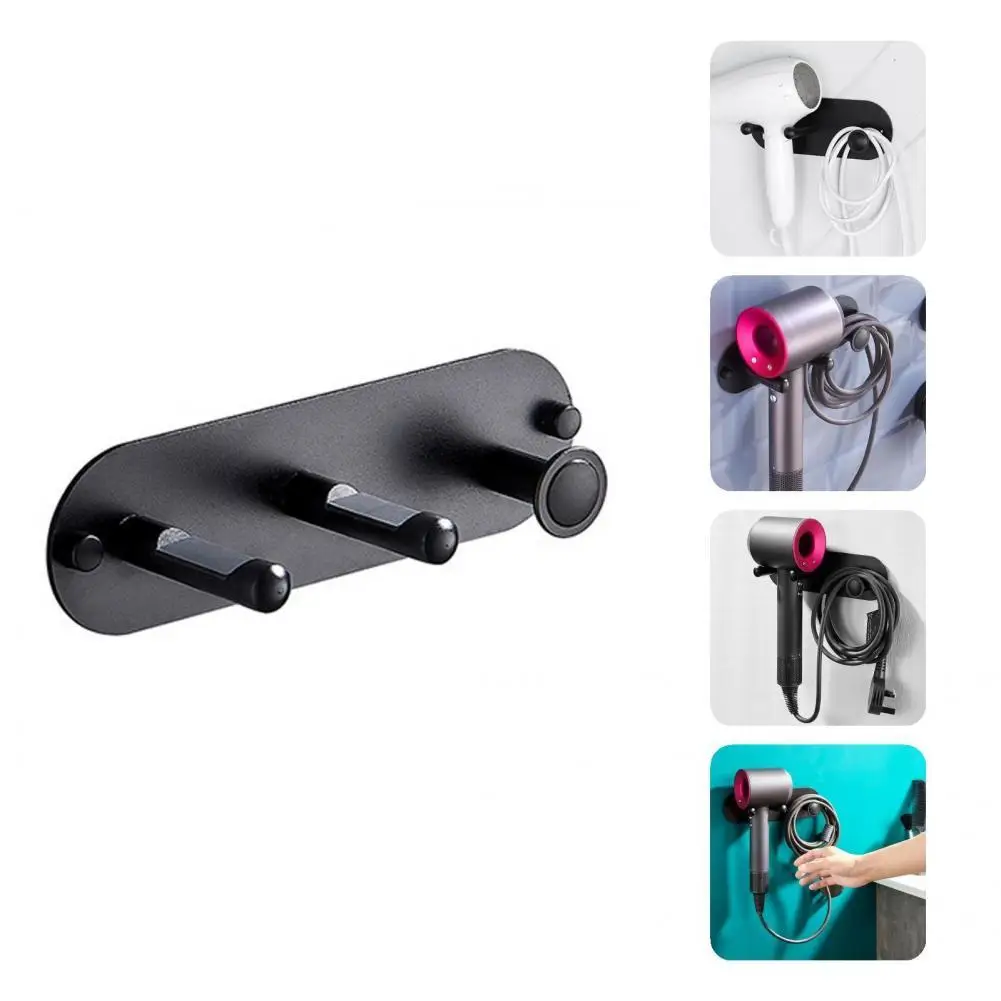 

Smooth Corners Nordic Punch Free Hair Dryer Holder Sturdy Hair Dryer Stand Moisture-proof for Dorm