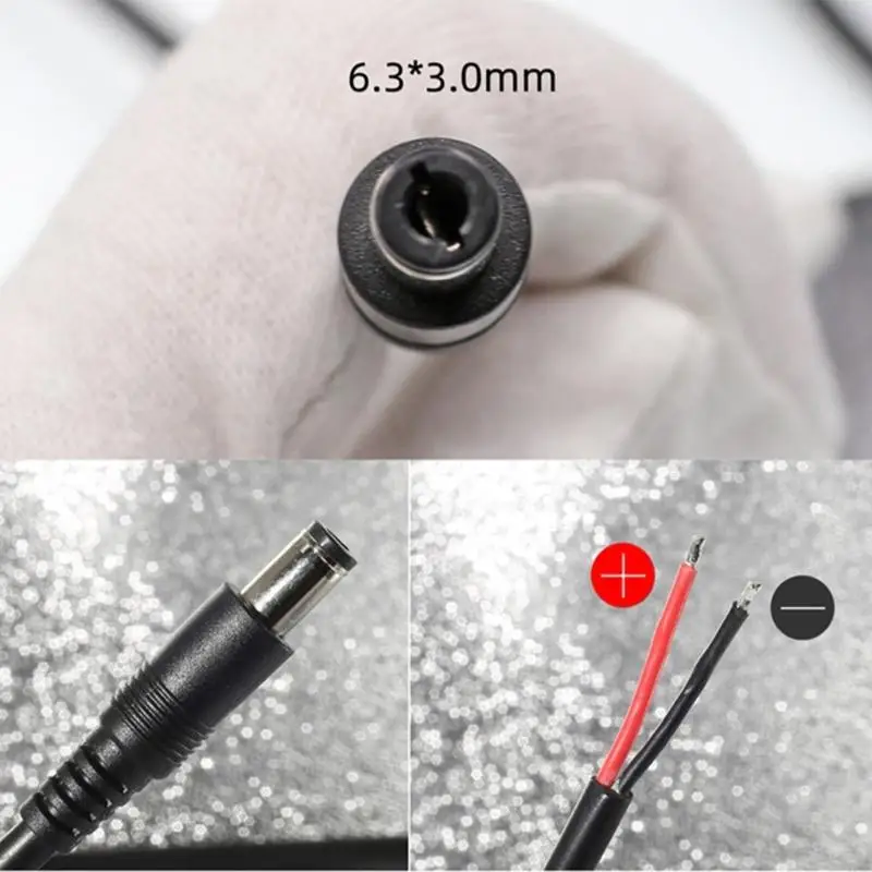 Power Pigtail Cord DC6.3x3mm