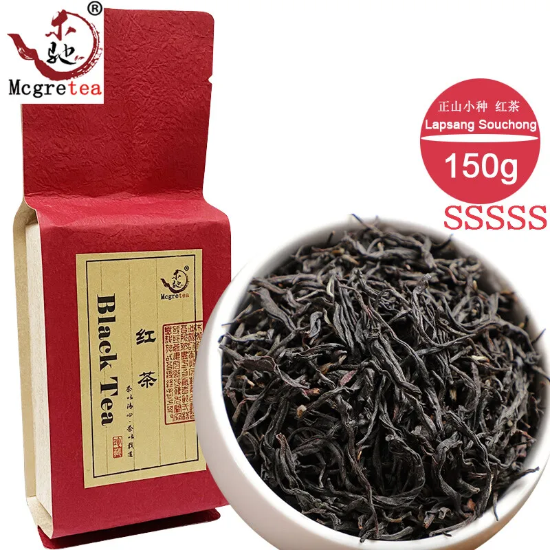 

2022 Fujian Black Chinese Tea Zhengshanxiaozhong Kung Fu Tea Honey Scent Black Chinese Tea 150g No Teapot