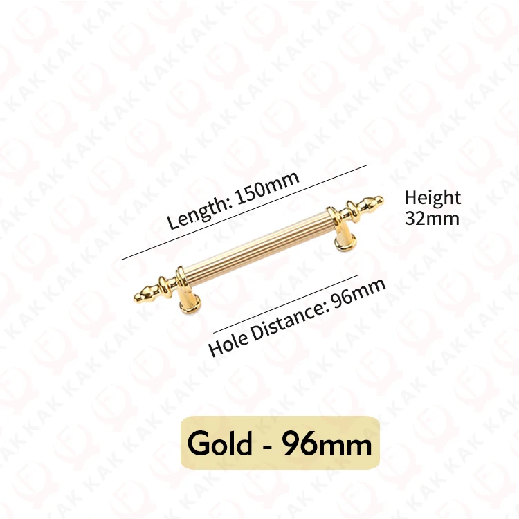 Ручки для шкафов KAK  золотые/черные/серебристые/белые