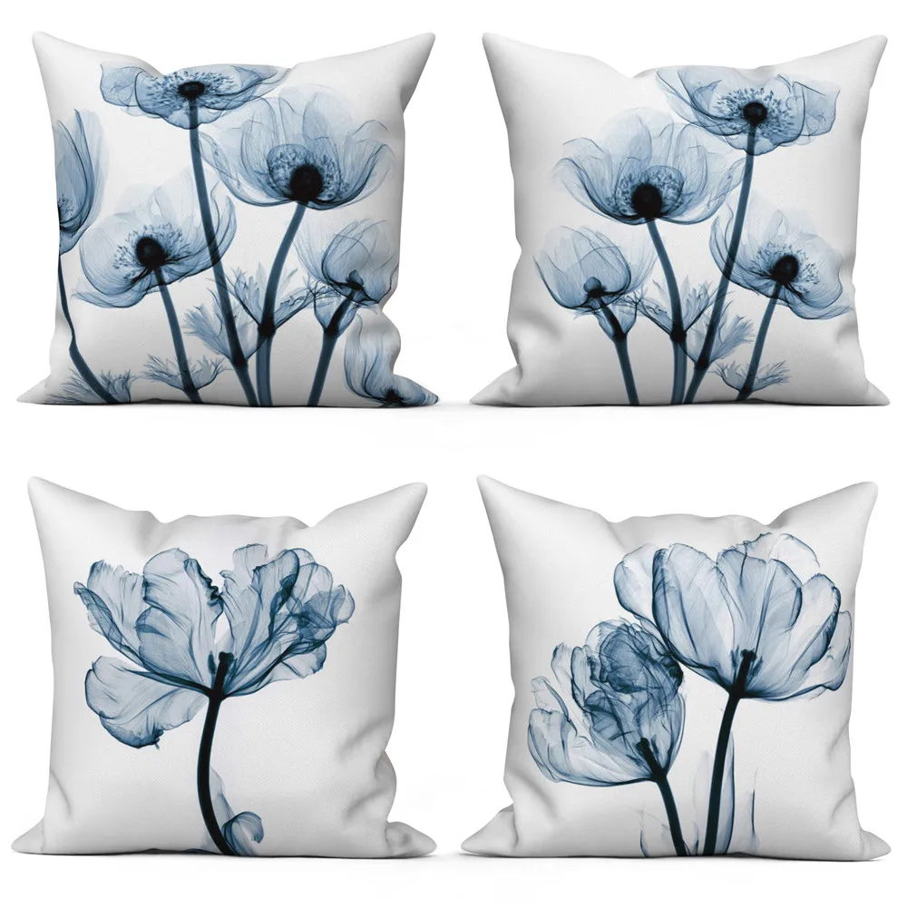 

Тропическая подушка в виде пальмового листа, чехол для гостиной, кресла, дивана, украшение для дома 40x40 45x45 50x50 см