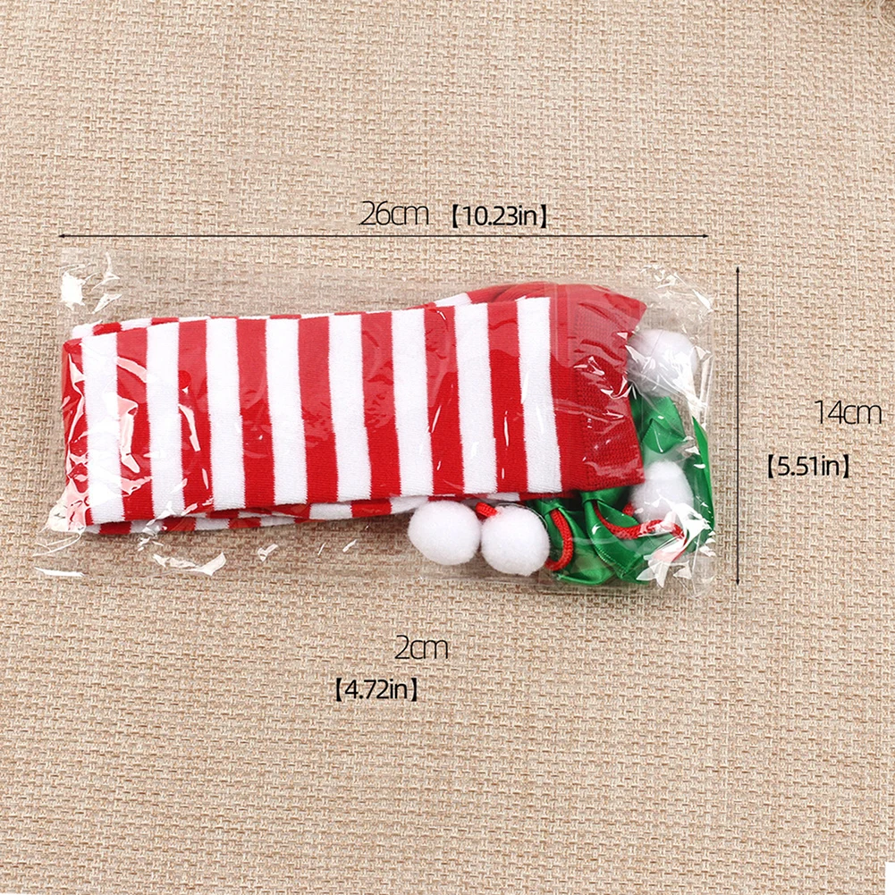 Рождественские длинные носки с бантом 50 см выше колена женские праздничные