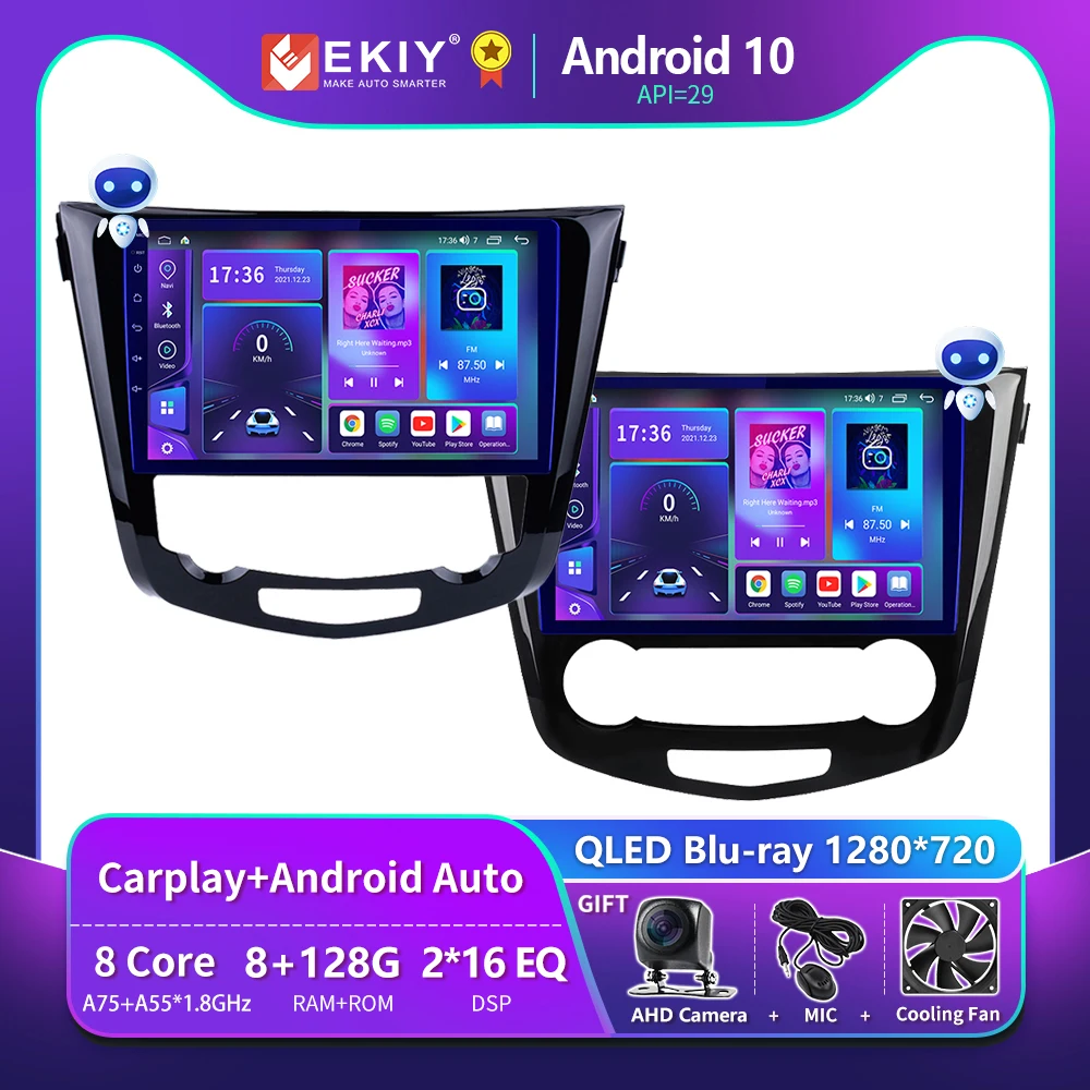 

EKIY T900 8G 128G для Nissan X-Trail 3 T32 2013 2014 2015 - 2017 Qashqai 2 J11 Автомобильный радиоприемник GPS Авто Android Carplay Беспроводная мультимедийная система Blu-ray QLED № 2 Din ...