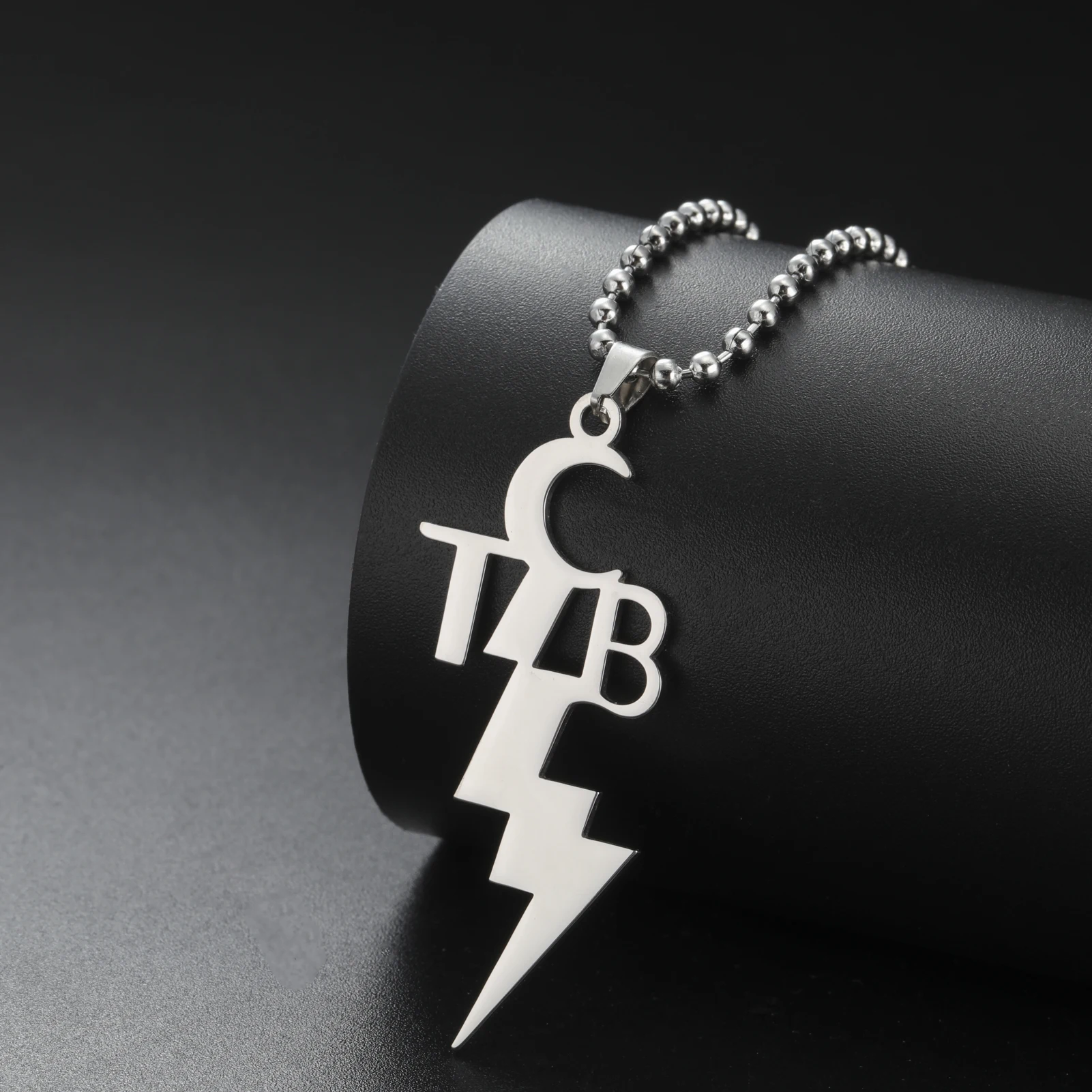 Jeshayuan ожерелье с горячей молнией TCB крутое для ухода за бизнесом шариковые