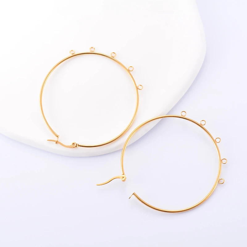 

1 pair High Quality Stainless Steel French Open Earrings Big Earring Hook Ear Hookse Base For DIY Jewelry Making Accessories