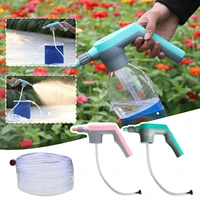 household electric pneumatic sprinkler garden water charging head sprayer watering plants suit pipe bucket irrigation suppl e0s2
