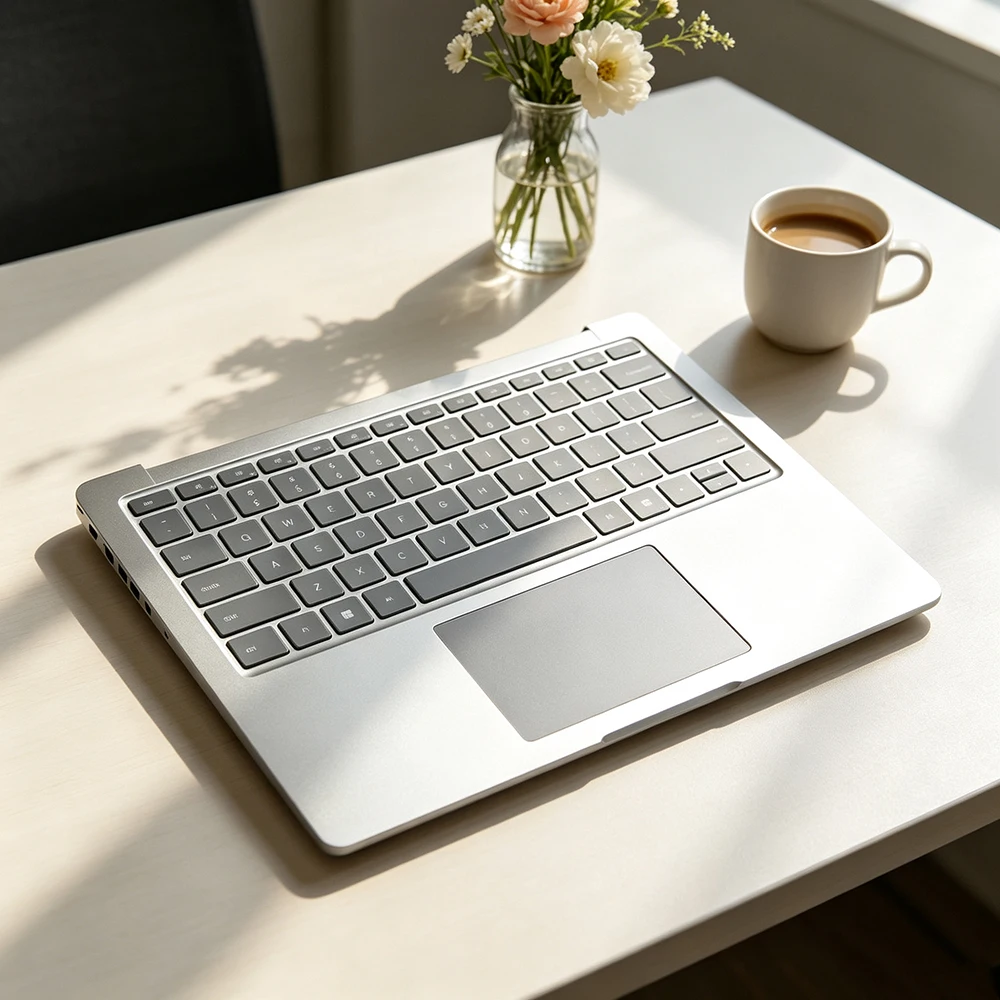 Фото Клавиатура с подставкой для рук и тачпадом, совместимая с Microsoft Surface Laptop 6 13.5 дюймов, модель 2033, запасная часть для ноутбука. №1
