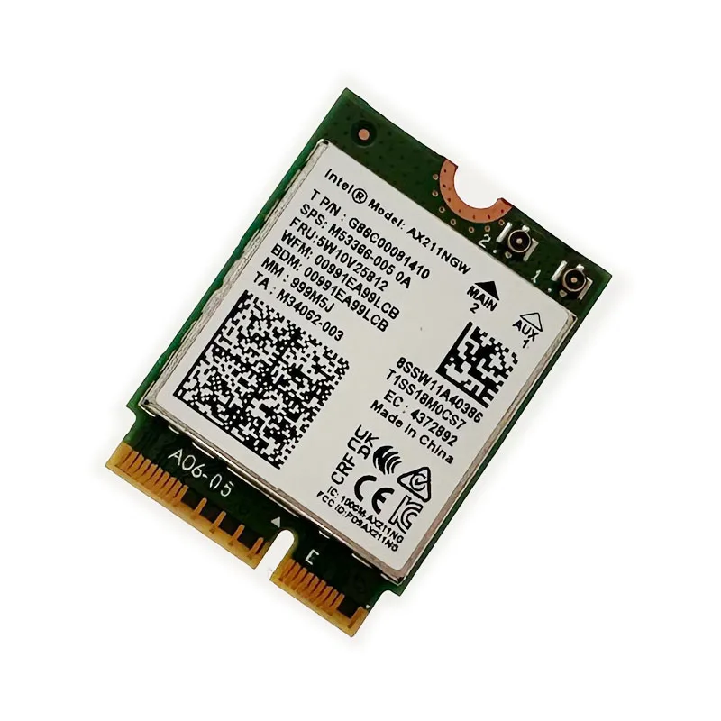 Wi-Fi6E AX211 M.2 Key E CNVio2 Wi-Fi-карта двухдиапазонная 5374 Мбит/с беспроводная связь Bluetooth 5.2 2