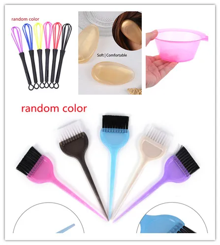 Brush Bowl Set With Ear Caps Dye Mixer Hair Tint Dying Coloring Applicator Hairdressing Styling Accessorie