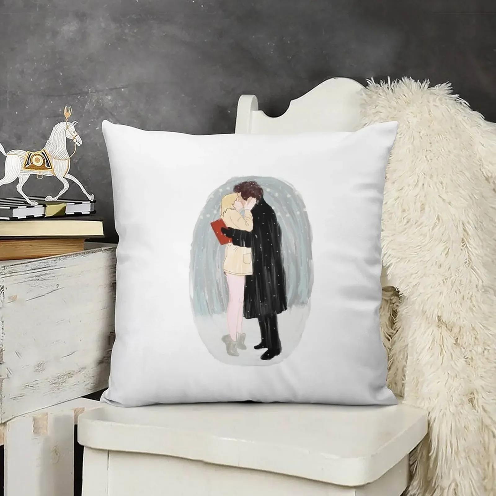 Подушка Bridget Jones Christmas Kiss эластичный чехол для дивана роскошный декор подушки