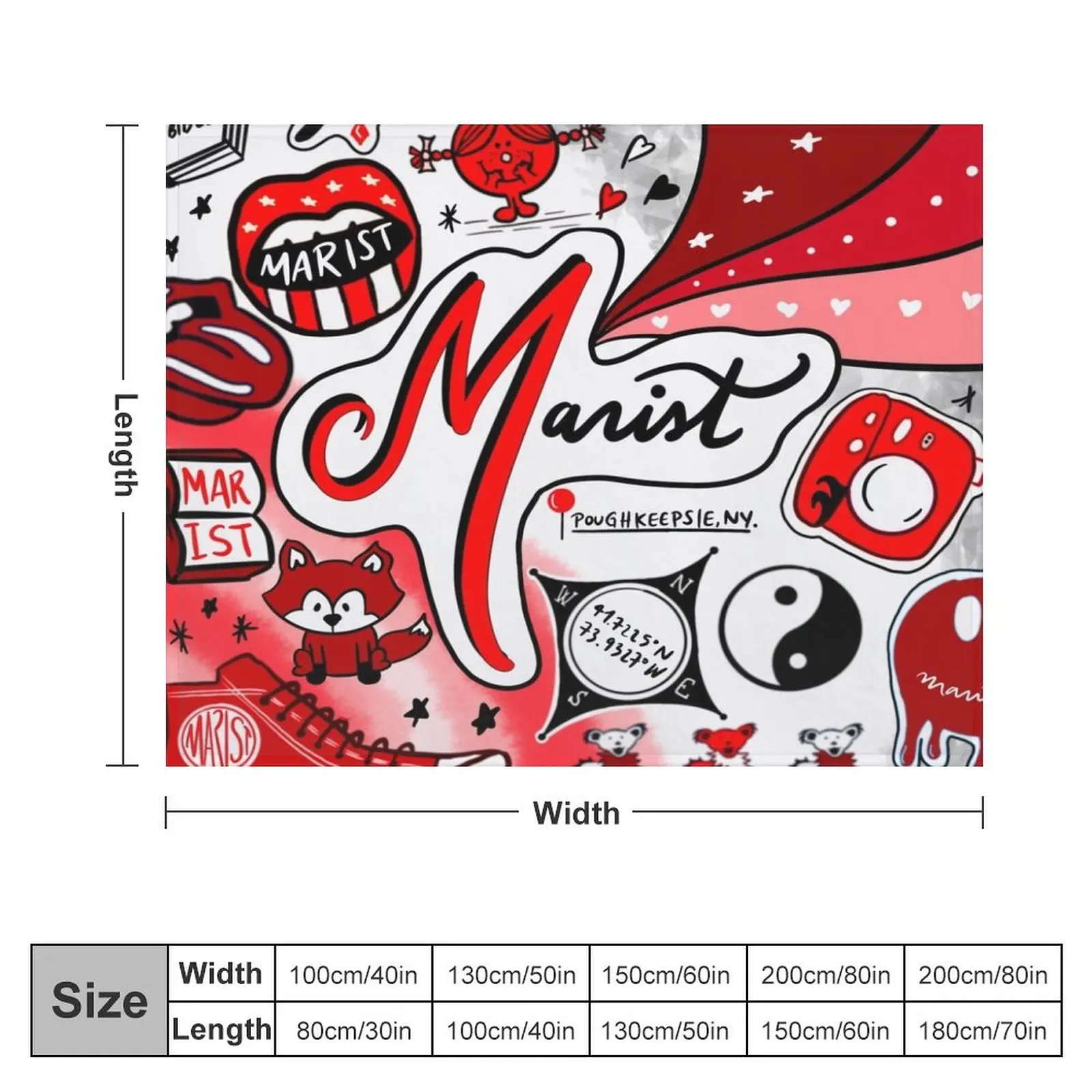 Одеяло Marist гигантский диван веселая фотография