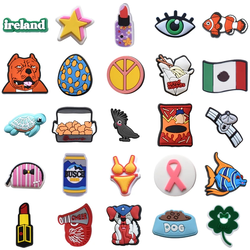 

Shoe Charms Men Boy Kids Shoes Accessories Set Jeans Wholesale Bulk Women Charm Girl Para Pins Gifts Decorations for Crocs Packs