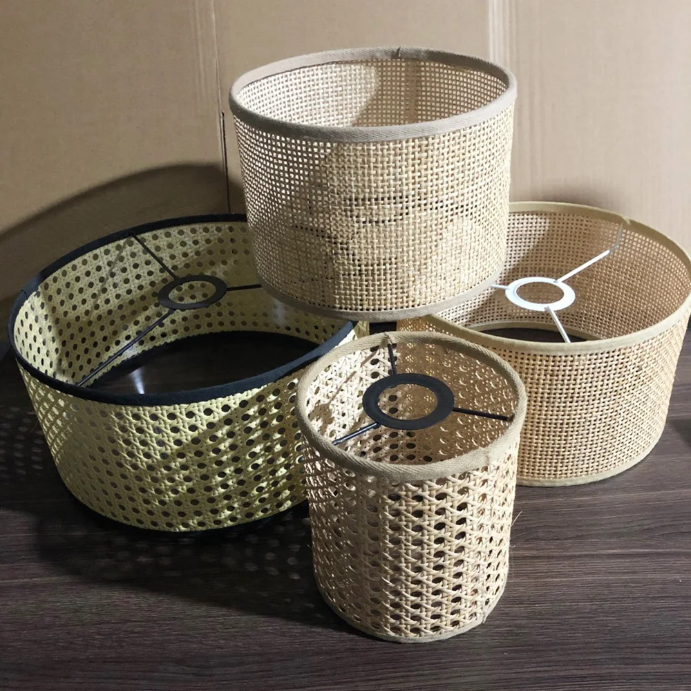 

Real Rattan Lampshade for Home Decoration DIY Hand-woven Craft Lampshade Beautify Room Accessories Tool