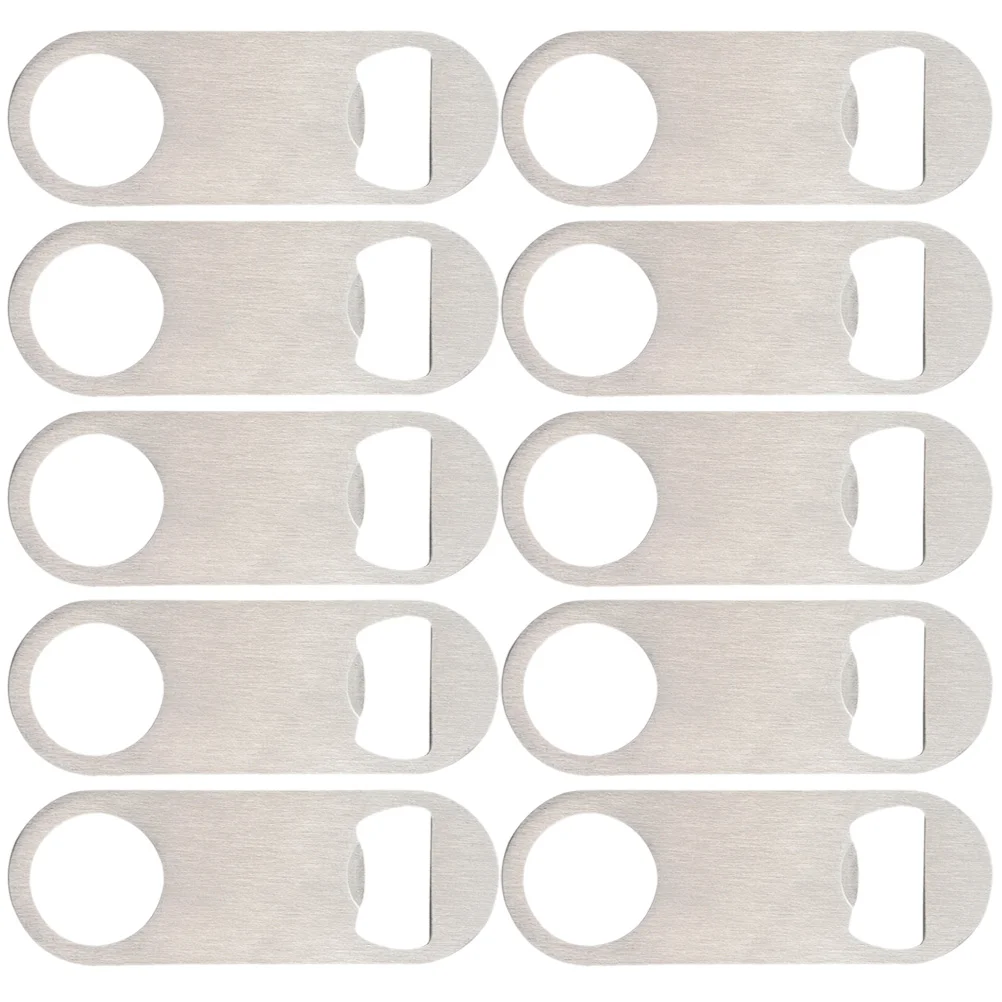 

10pcs Portable Flat Bottle Opener Kitchen Bottle Opener Beer Opener Bottle Opener Beverage Opener